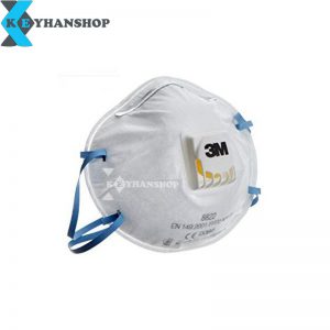 قیمت خرید و مشخصات ماسک تنفسی N95 سوپاپ دار 3M کربن فعال 8822 کد 1190