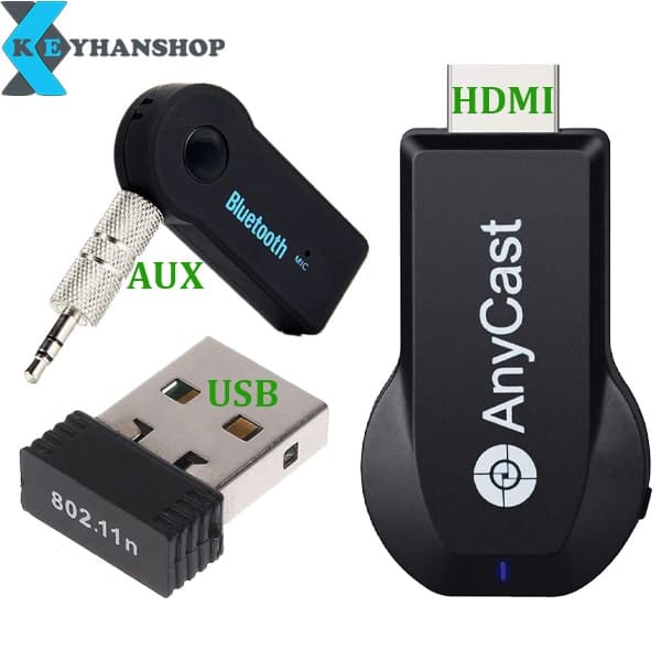 انواع دانگل بر اساس پورت: دانگل USB، دانگل HDMI و دانگل AUX
