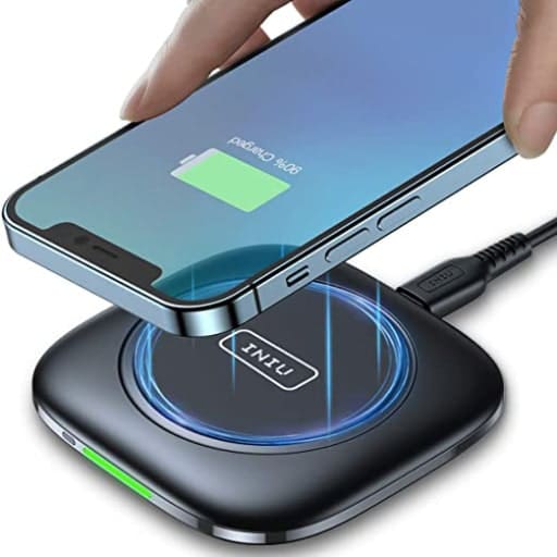 شارژر وایرلس برای شارژ بی سیم انواع گوشی موبایل اندروید و آیفون اپل